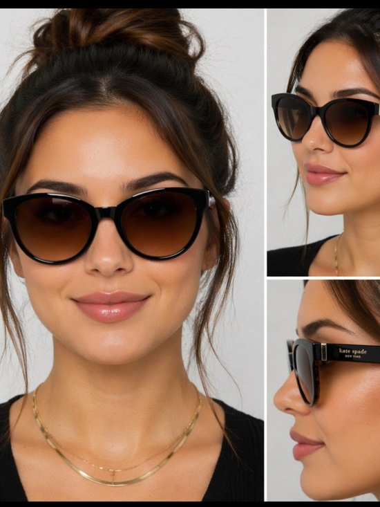 257. NWOT. kate spade Dark Tortoise Sunglasses with Brown Gradient Lenses. main image 9